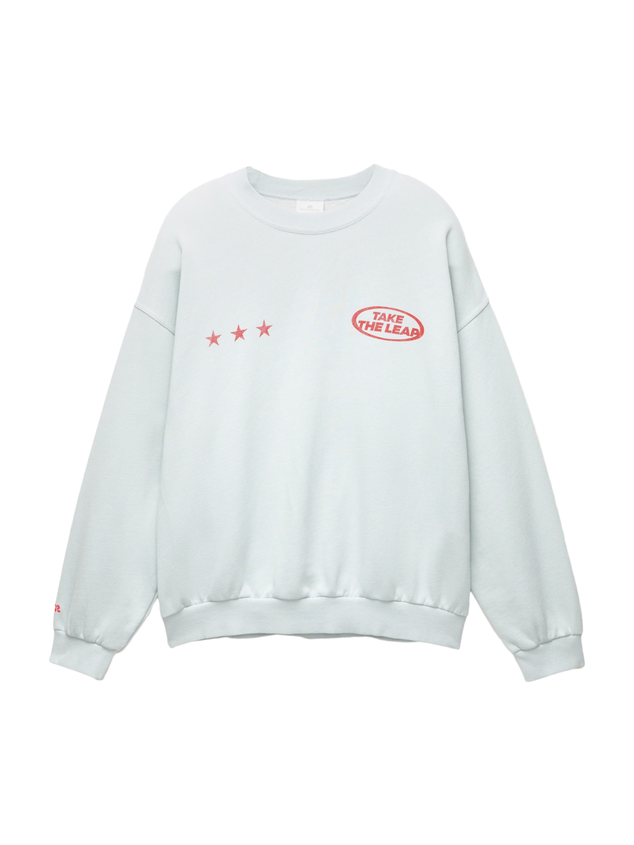 Sweat-shirt Pull&Bear en bleu : devant