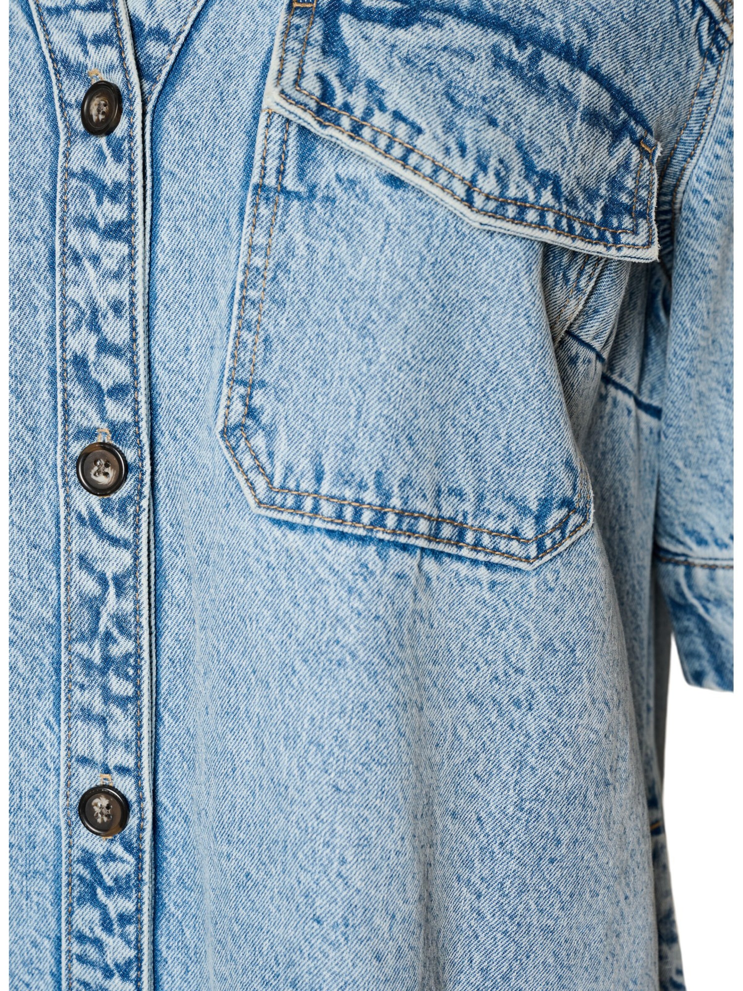 Zizzi Платье-рубашка 'Jtamy' в Синий