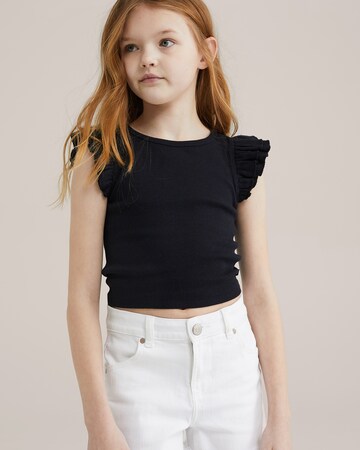 Maglietta di WE Fashion in nero: frontale