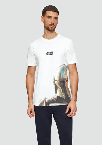 T-Shirt s.Oliver en blanc : devant