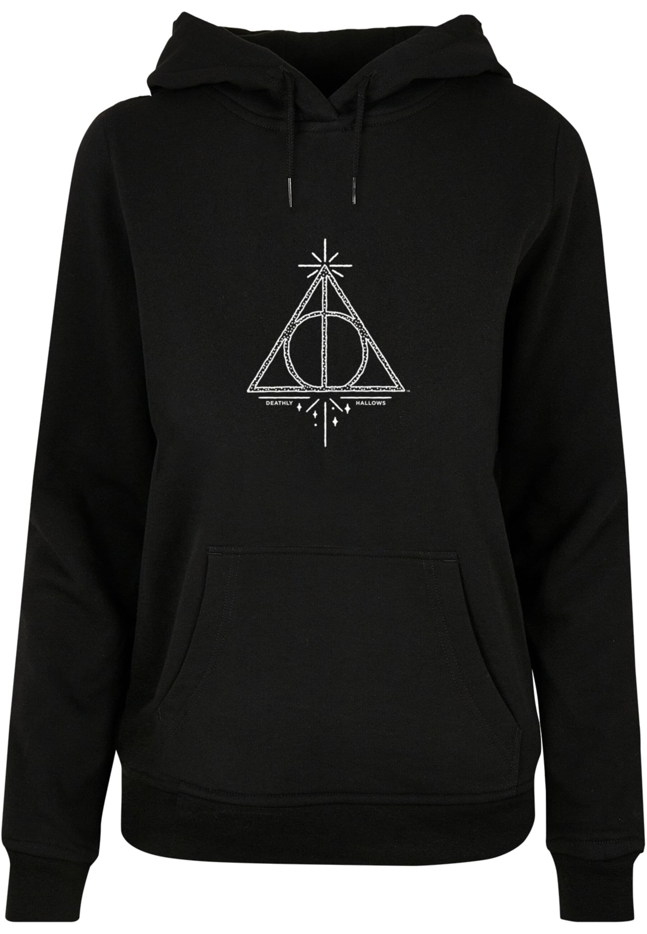 Sweat-shirt 'Harry Potter - Death Hallows' ABSOLUTE CULT en noir : devant