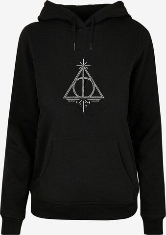 Sweat-shirt 'Harry Potter - Death Hallows' ABSOLUTE CULT en noir : devant