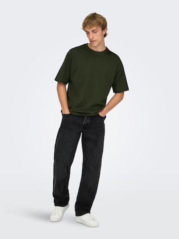Only & Sons - Loosefit Vaquero en negro