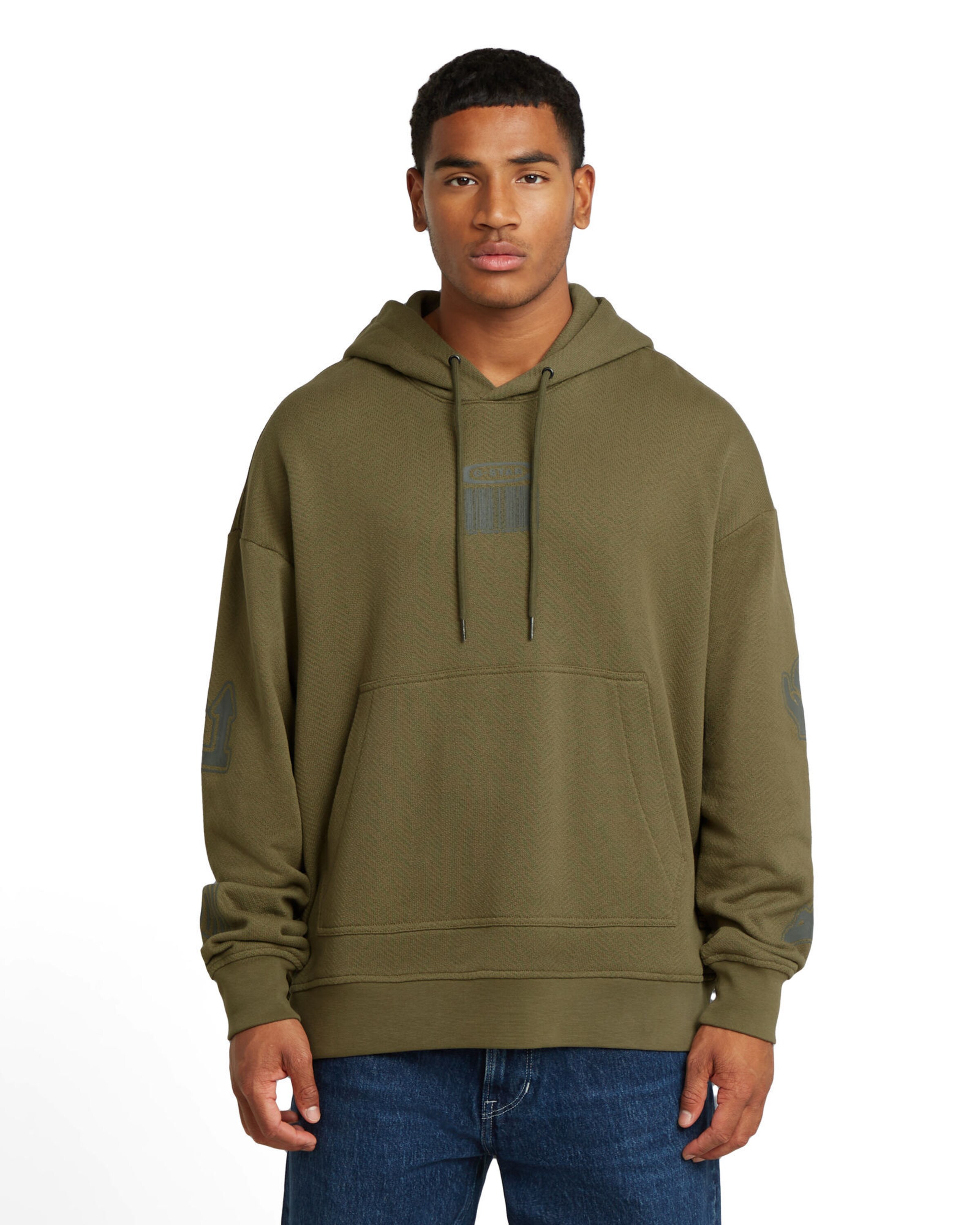 G-STAR Sweatshirt in Grün: Vorderseite
