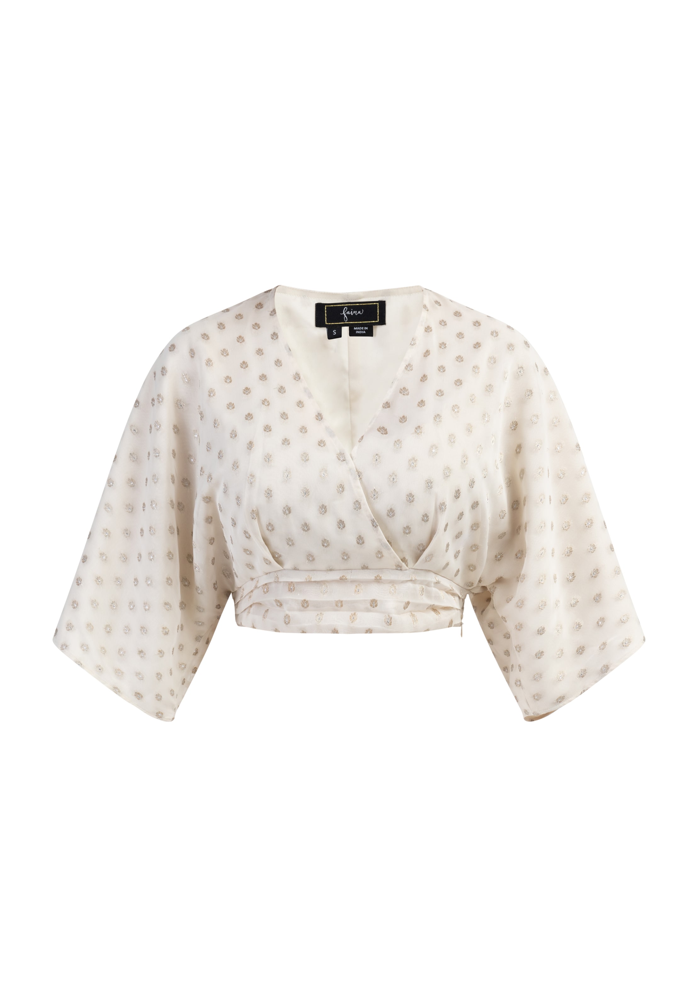 faina Blouse 'Minya' in Wit: voorkant