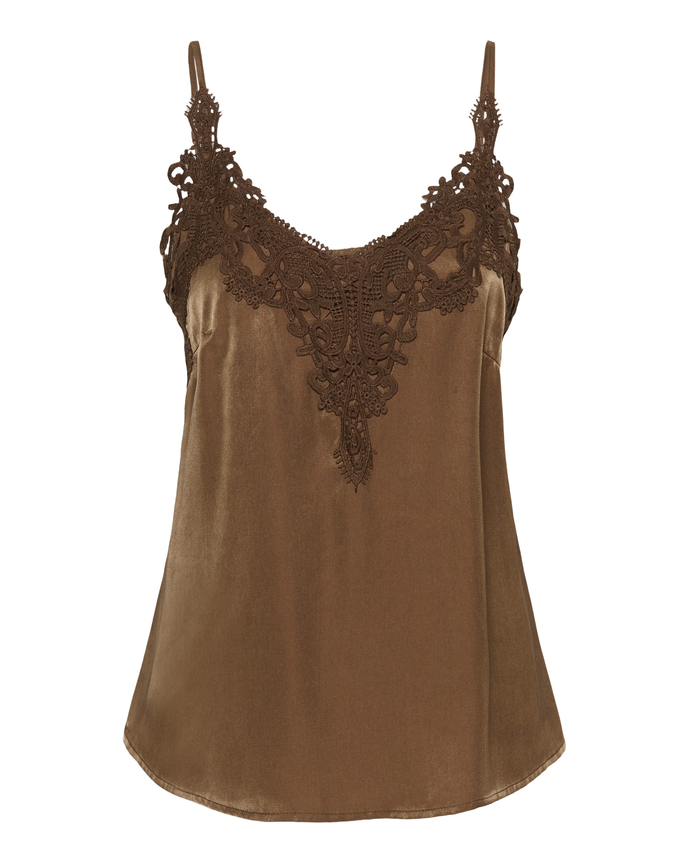 Cream Top 'CRANNA' w kolorze brązowy: przód