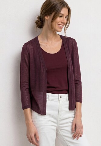 STREET ONE Knit Cardigan in Red: front