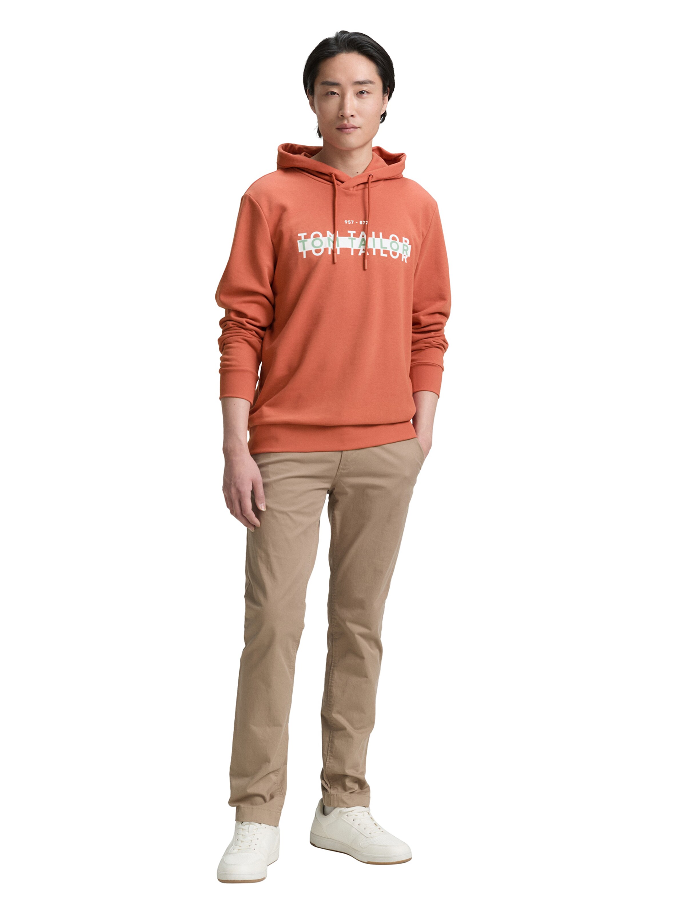 TOM TAILOR Sweatshirt in Red