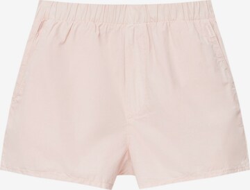 Pull&Bear Regular Trousers in Pink: front