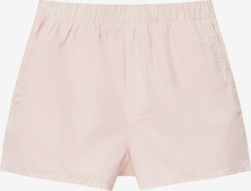 Regular Pantalon Pull&Bear en rose : devant