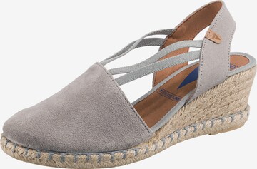 VERBENAS Sandale 'Maika' in Grau: Vorderseite