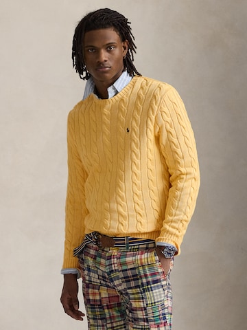 Polo Ralph Lauren Regular fit Пуловер 'DRIVER' в жълто: отпред