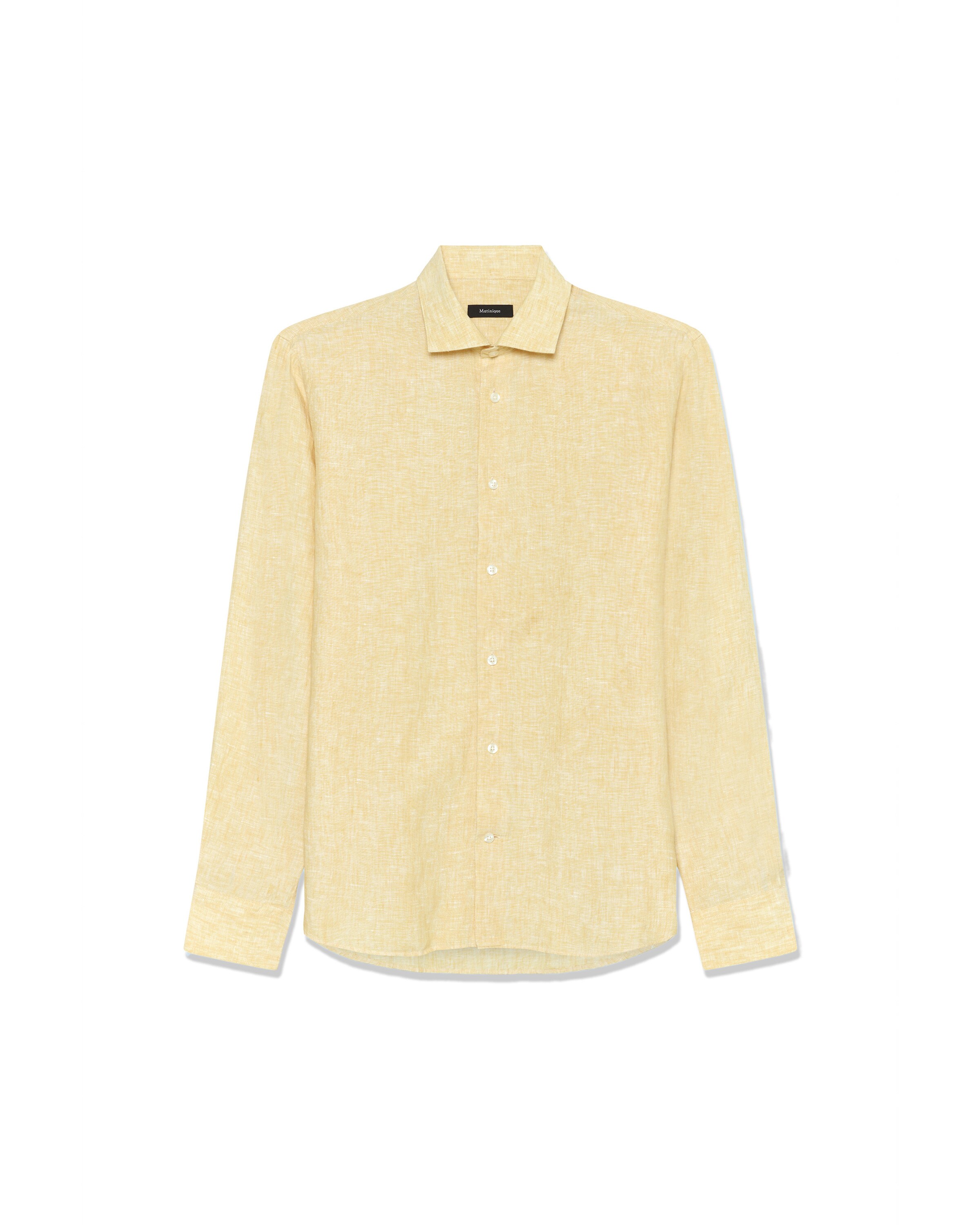 Matinique Regular fit Overhemd 'Marc' in Geel