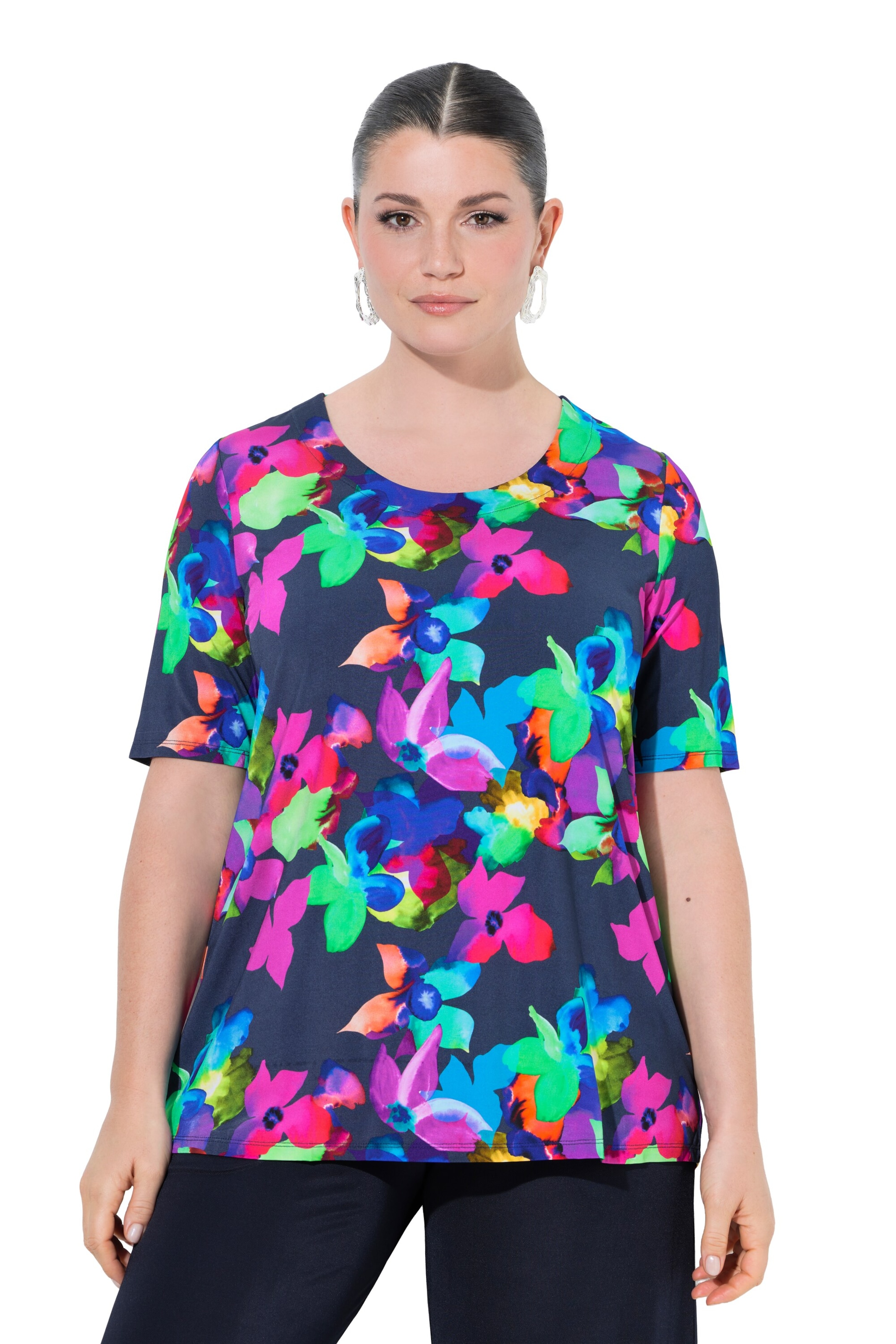 Ulla Popken Shirt in Blau: Vorderseite