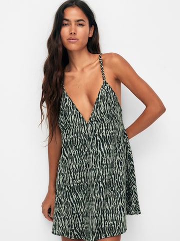 Robe Pull&Bear en vert : devant