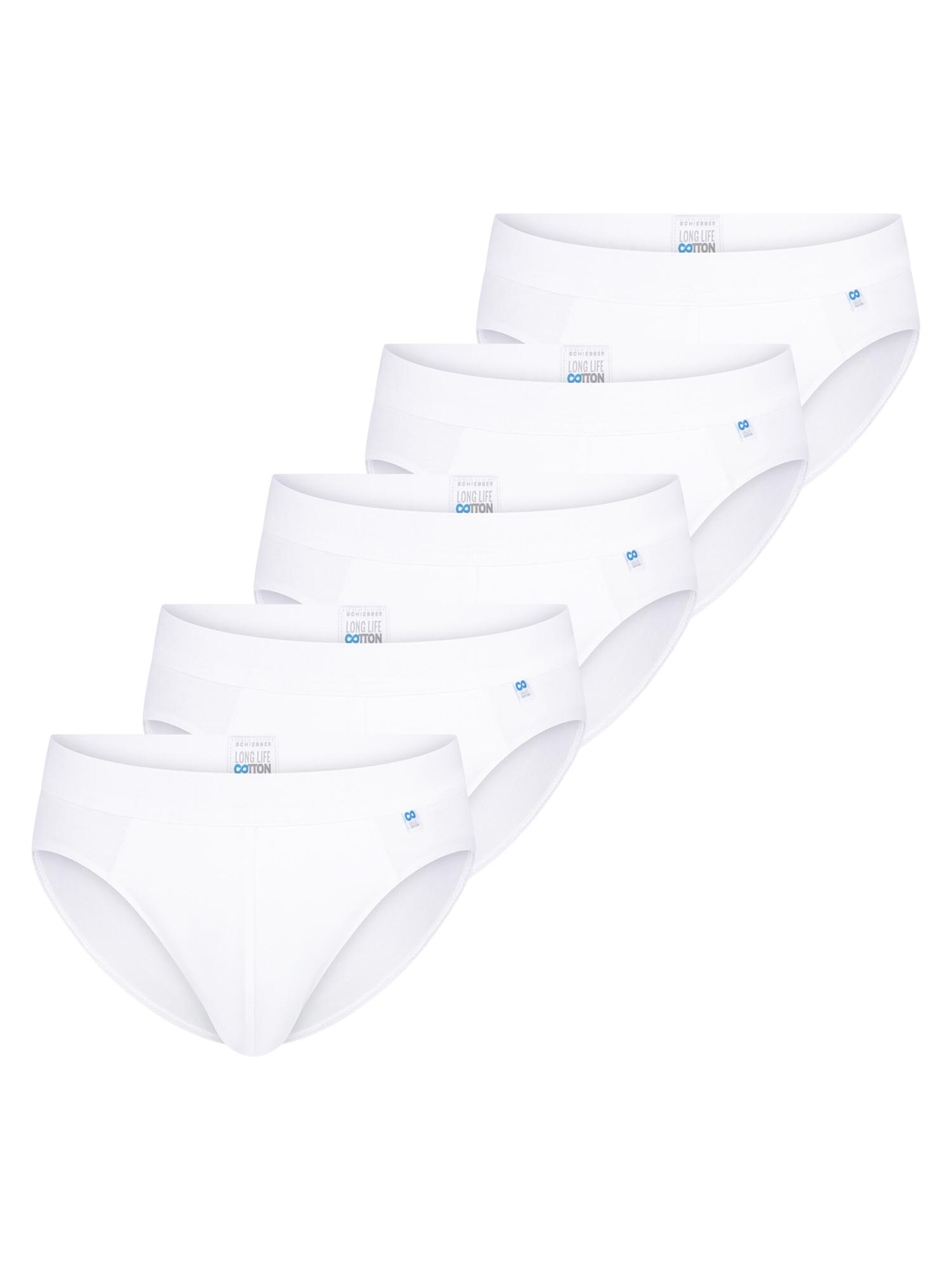 SCHIESSER Slip 'Long Life Cotton'‌‌‌‌‌‌‌‌‌ in Weiß: Vorderseite