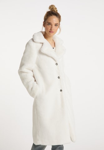 Manteau mi-saison DreiMaster Vintage en blanc : devant