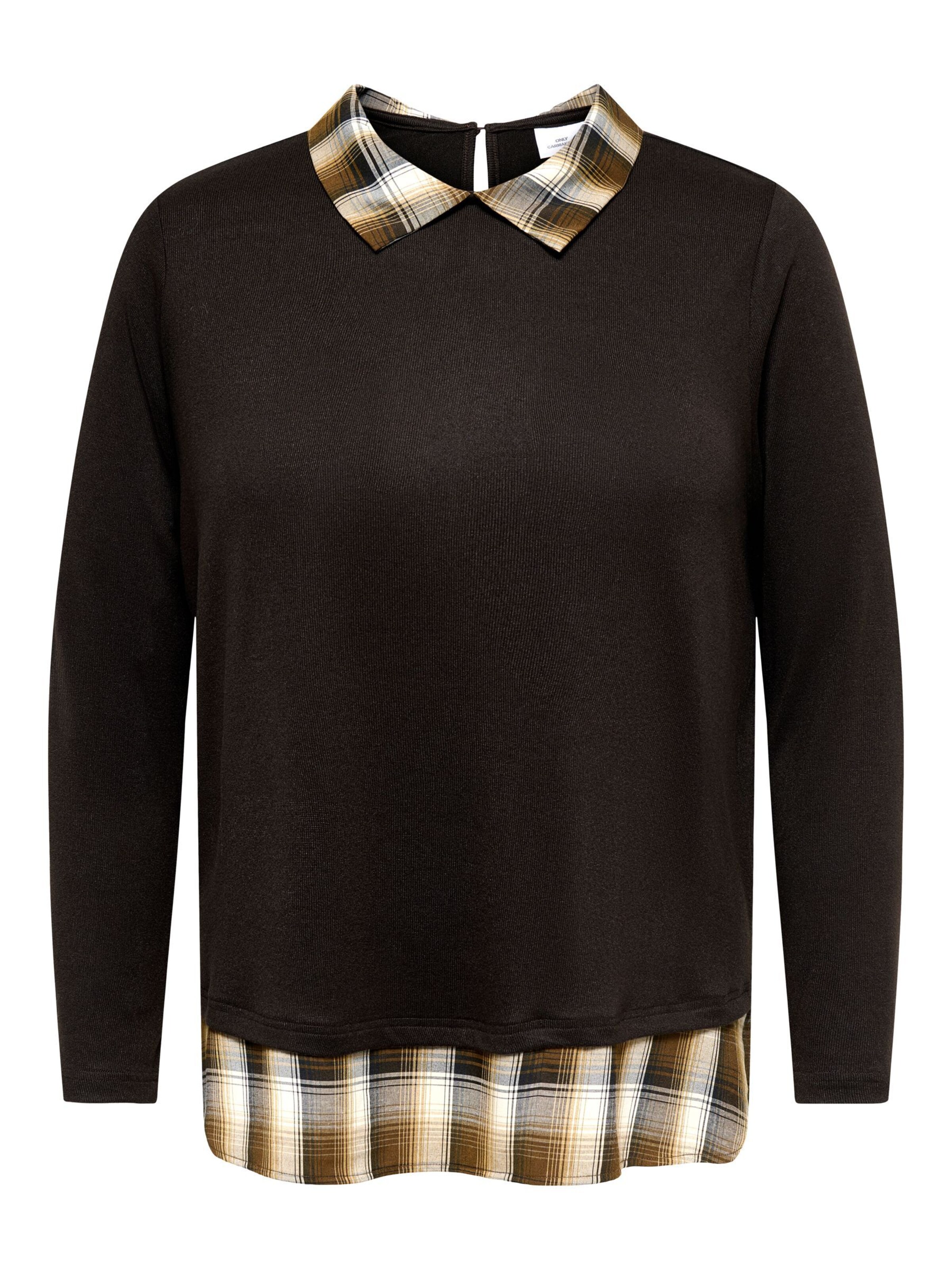 T-shirt 'CARAlba' ONLY Carmakoma en marron : devant