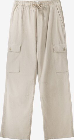 Pantaloni cargo di Bershka in beige: frontale