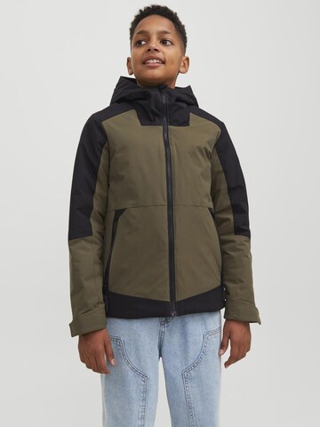 Jack & Jones Junior Tussenjas in Groen: voorkant