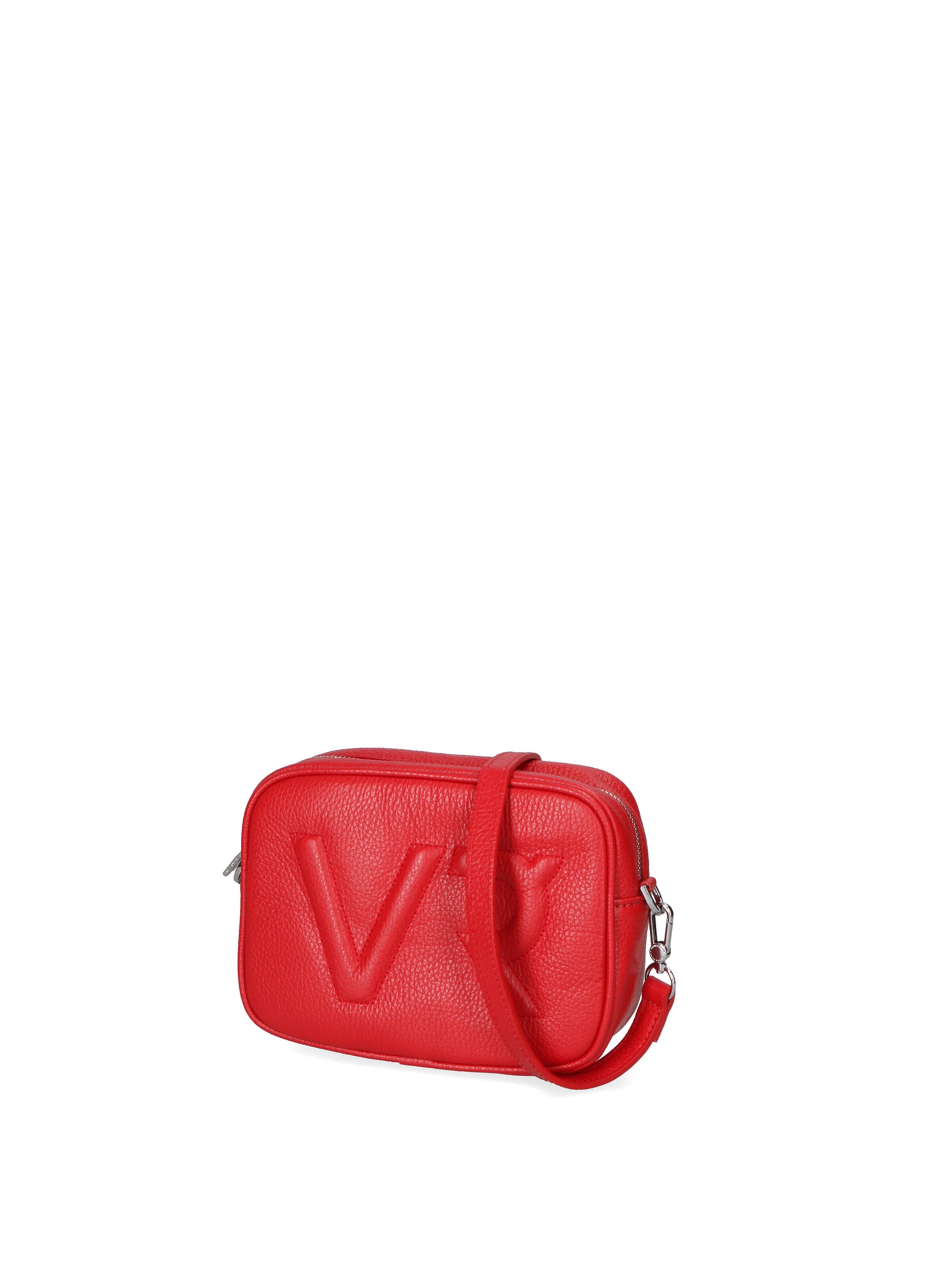 Borsa a tracolla 'Borsa a Tracolla Donna Pelle Virginia Rhinè Zip' di Virginia Rhinè in rosso