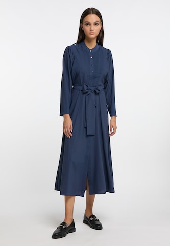 Robe-chemise RISA en bleu : devant