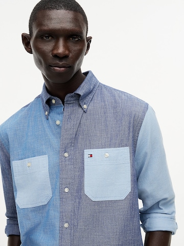 TOMMY HILFIGER Comfort fit Overhemd in Blauw