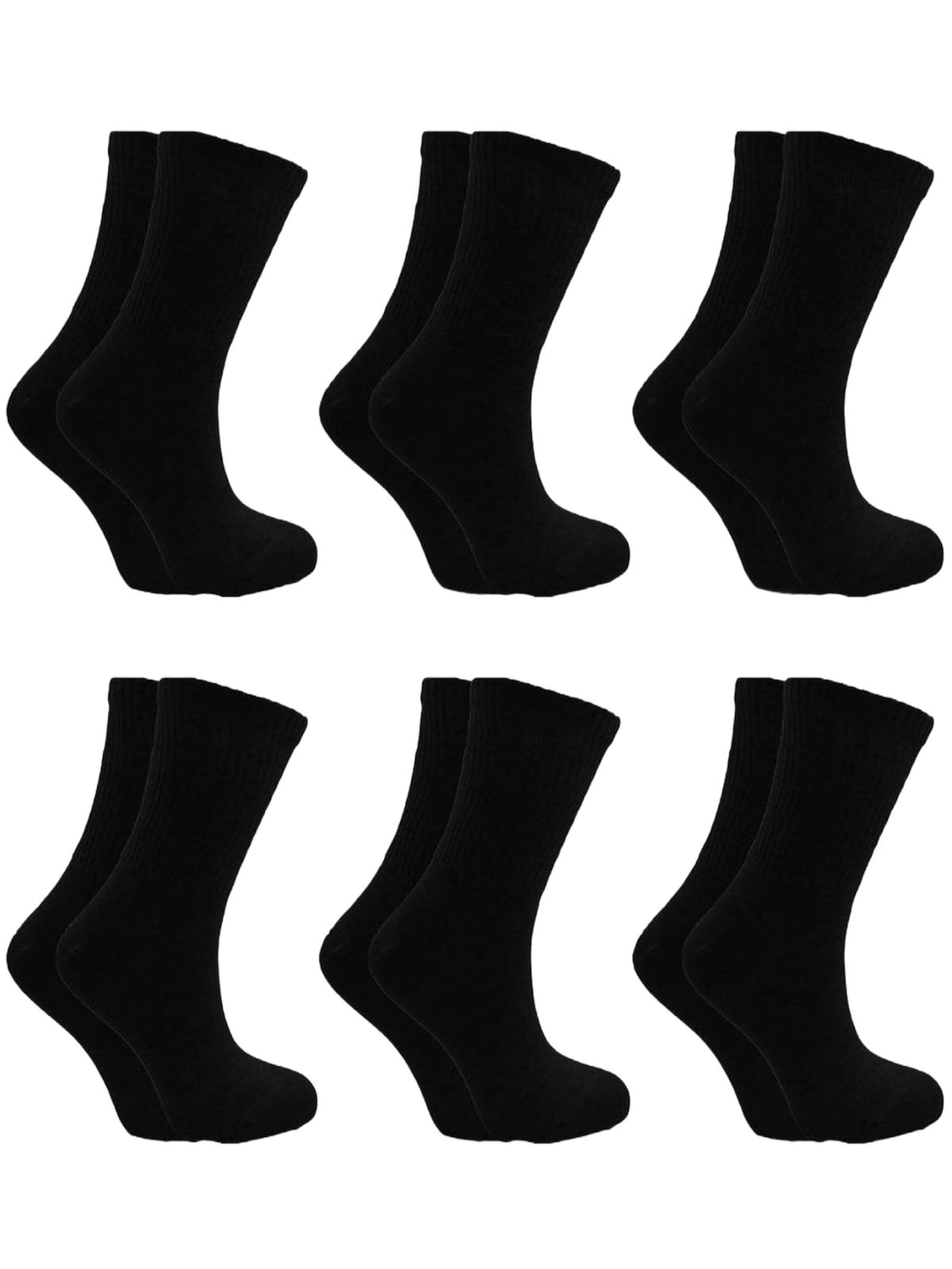 El Sueno - Calcetines 'Sportsocken' en negro: frente