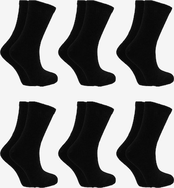El Sueno - Calcetines 'Sportsocken' en negro: frente