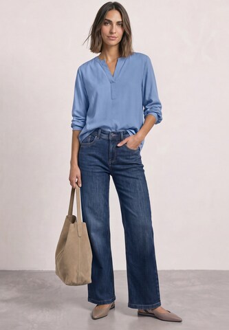 STREET ONE Split Neck Tunika in Blau