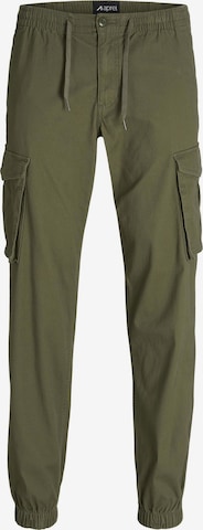 Effilé Pantalon cargo aprel en vert : devant