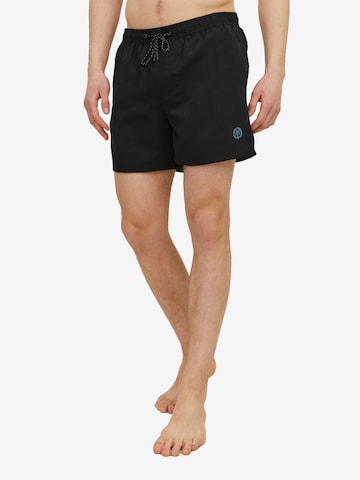 Shorts de bain 'Fiji' JACK & JONES en noir : devant