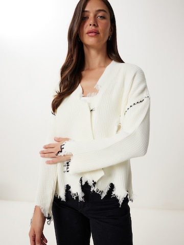 Cardigan Happiness İstanbul en blanc : devant