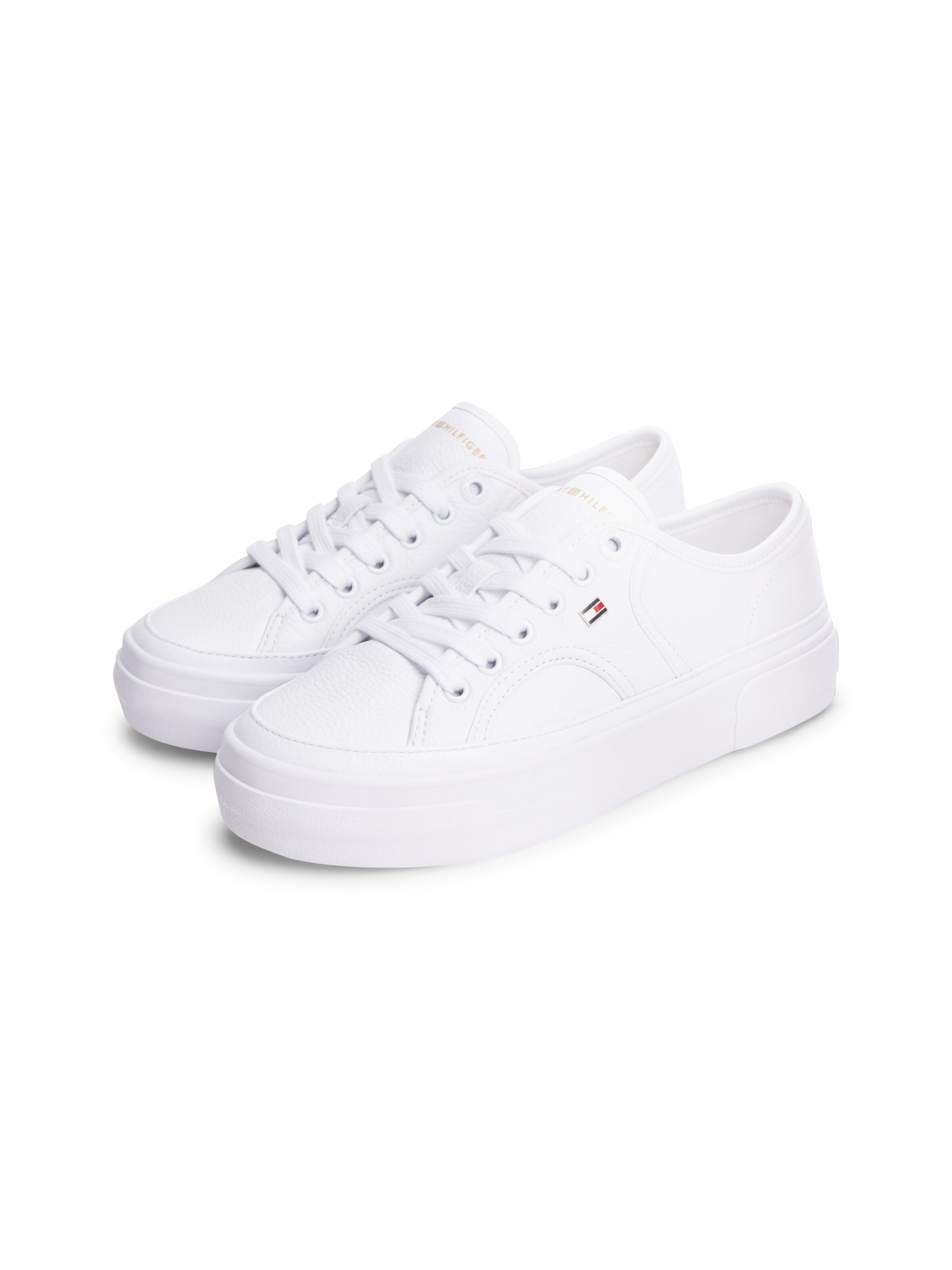 TOMMY HILFIGER Sneaker 'Logo Pebble' in Weiß