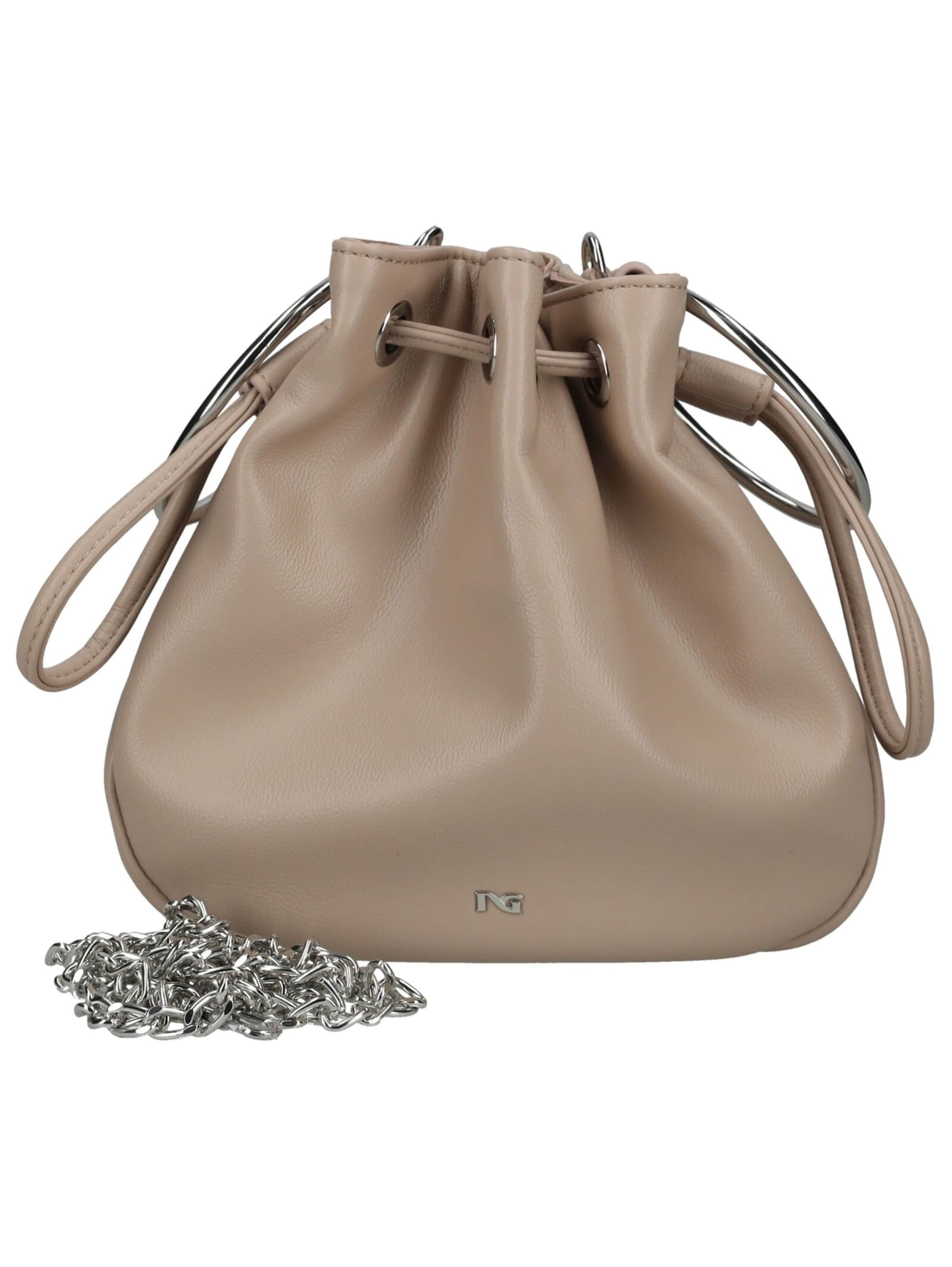 Borsa a sacco di Nero Giardini in beige: frontale