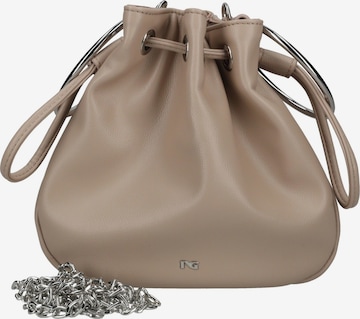 Borsa a sacco di Nero Giardini in beige: frontale