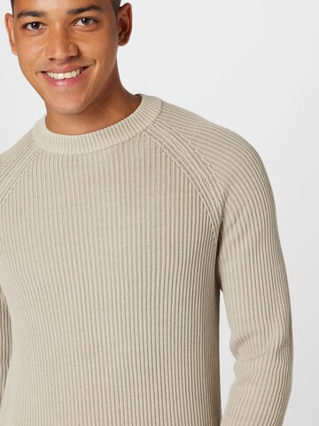 Key Largo Pullover 'FIREFIGHTER' in Beige