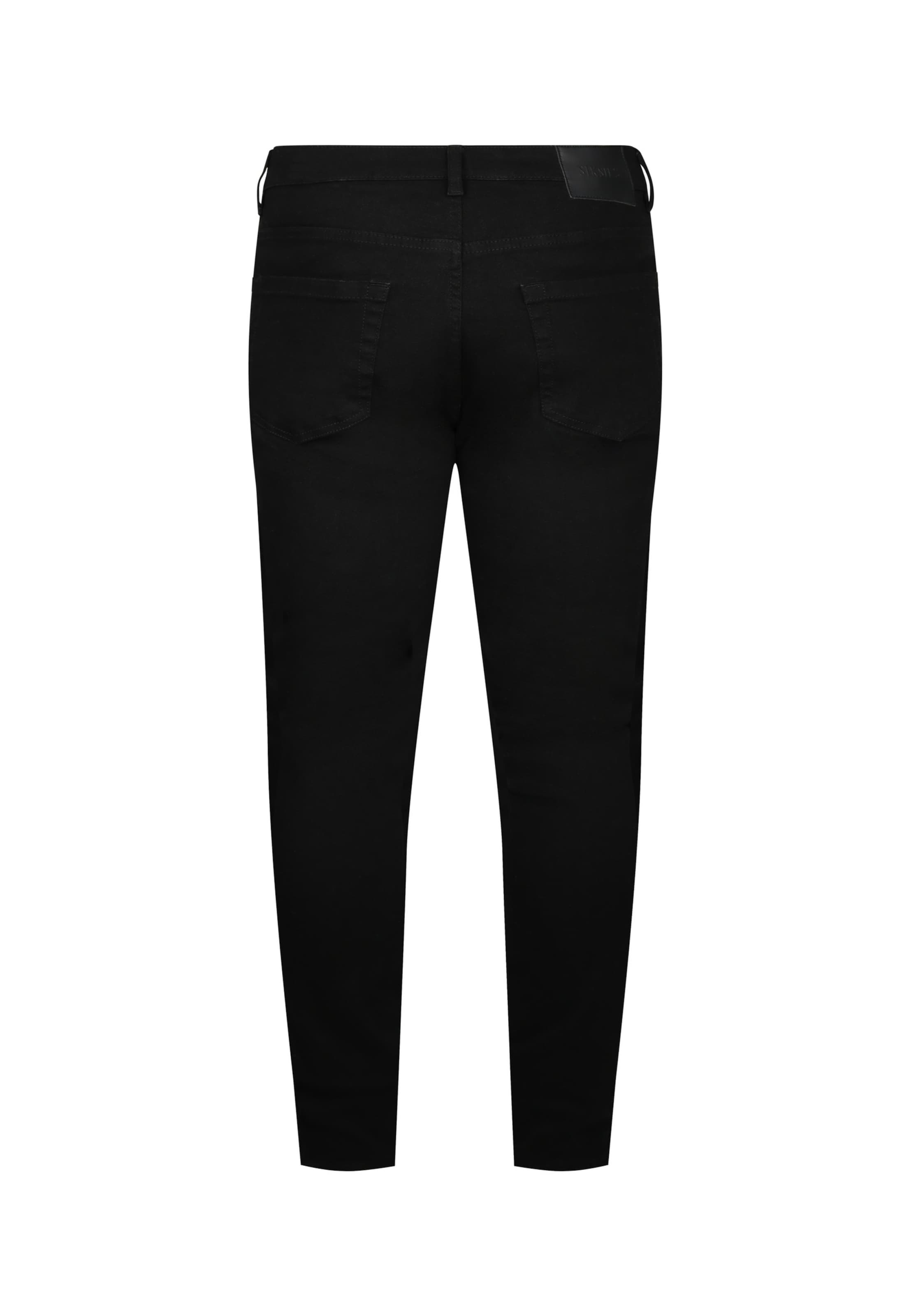 SikSilk Skinny Džíny – černá