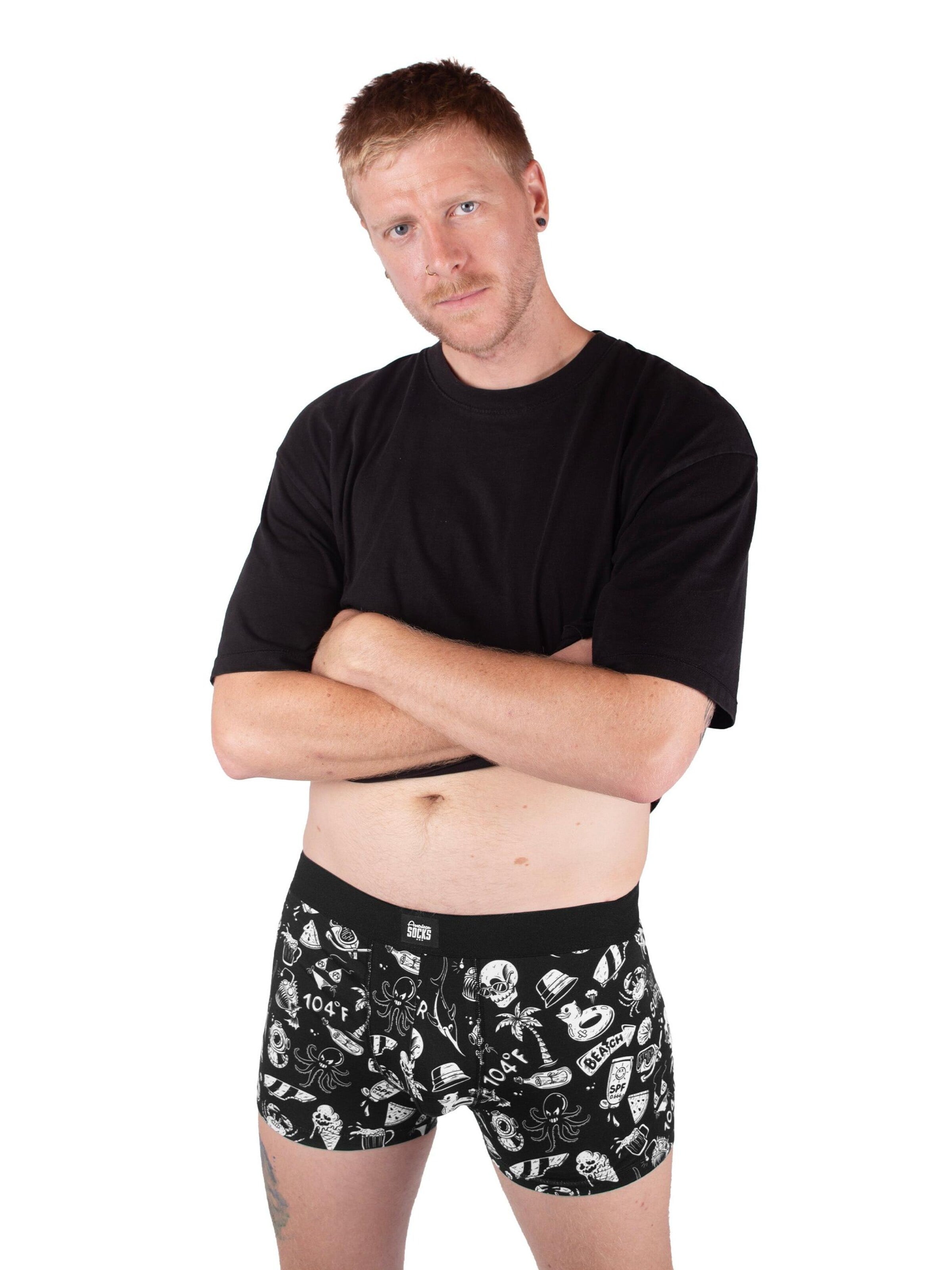 American Socks - Calzoncillo boxer 'Hella Hot' en negro