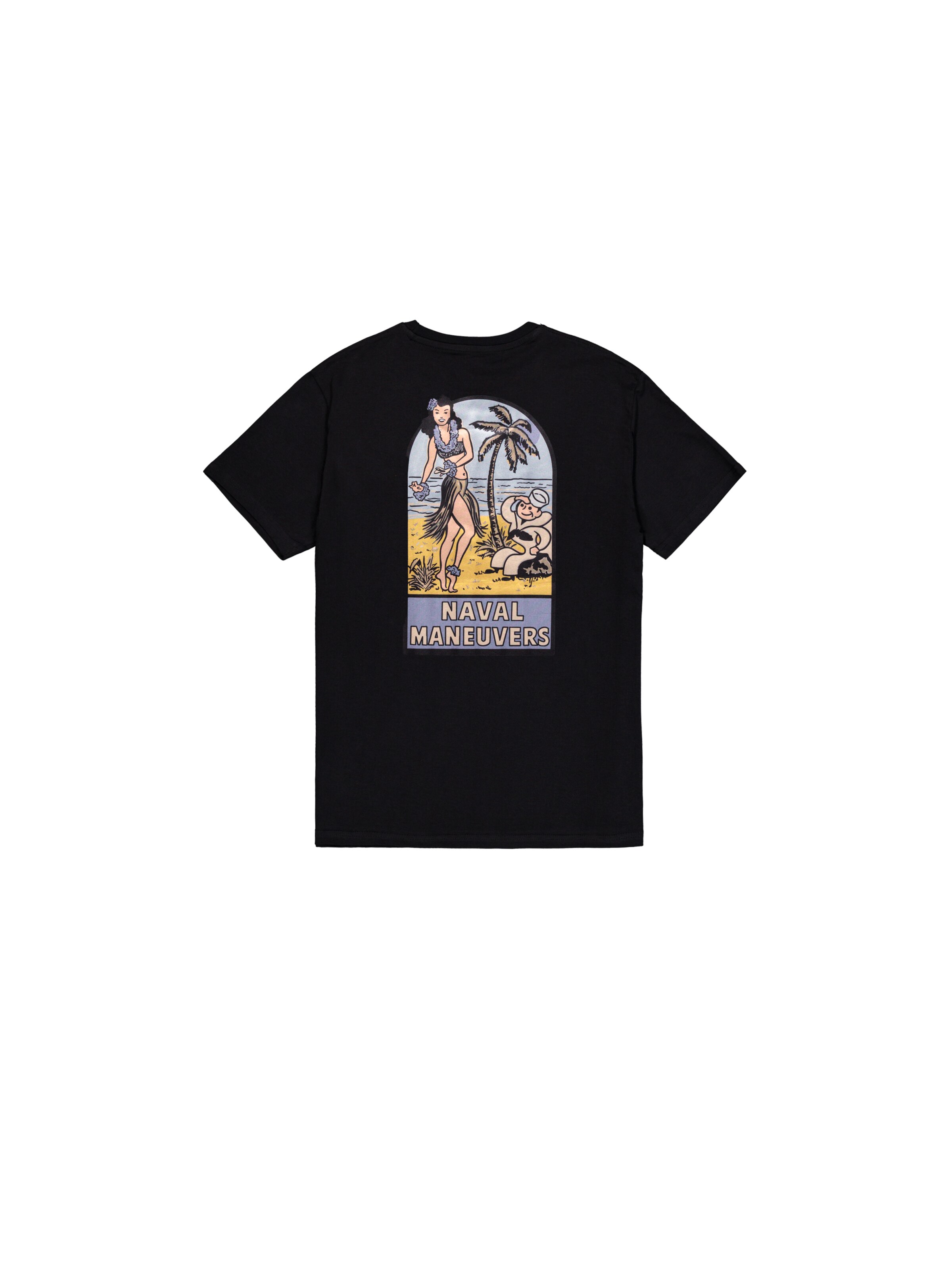 melns ALPHA INDUSTRIES T-Krekls 'Naval'