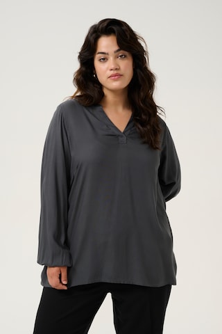 KAFFE CURVE Bluse 'KC Calinde' i grå: forside