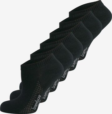 Nur Die Ankle Socks ' Bambus ' in Black: front