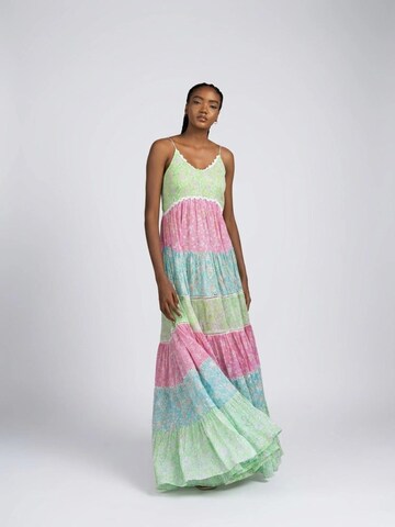 Miss June Jurk 'Robe Longue Sandra' in Gemengde kleuren