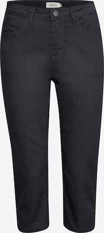 Oxmo Slimfit Broek in Zwart: voorkant