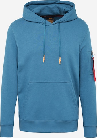 ALPHA INDUSTRIES Sweatshirt in Blue: front