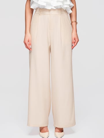 Ombre Regular Broek in Beige: voorkant