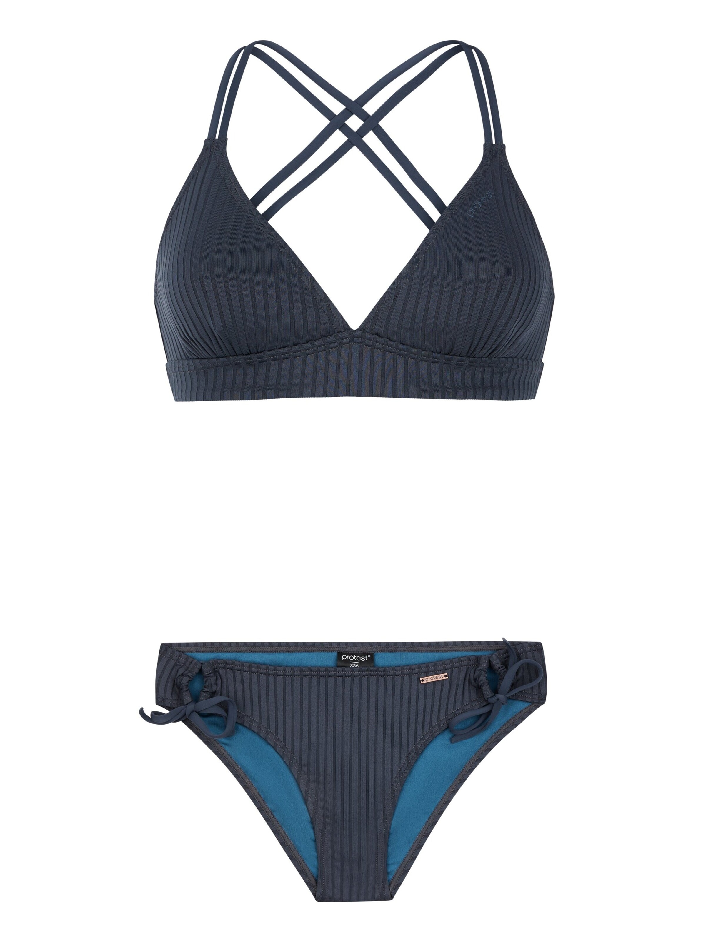 PROTEST Triangel Bikini 'PRTBOOGIE' in Blauw: voorkant
