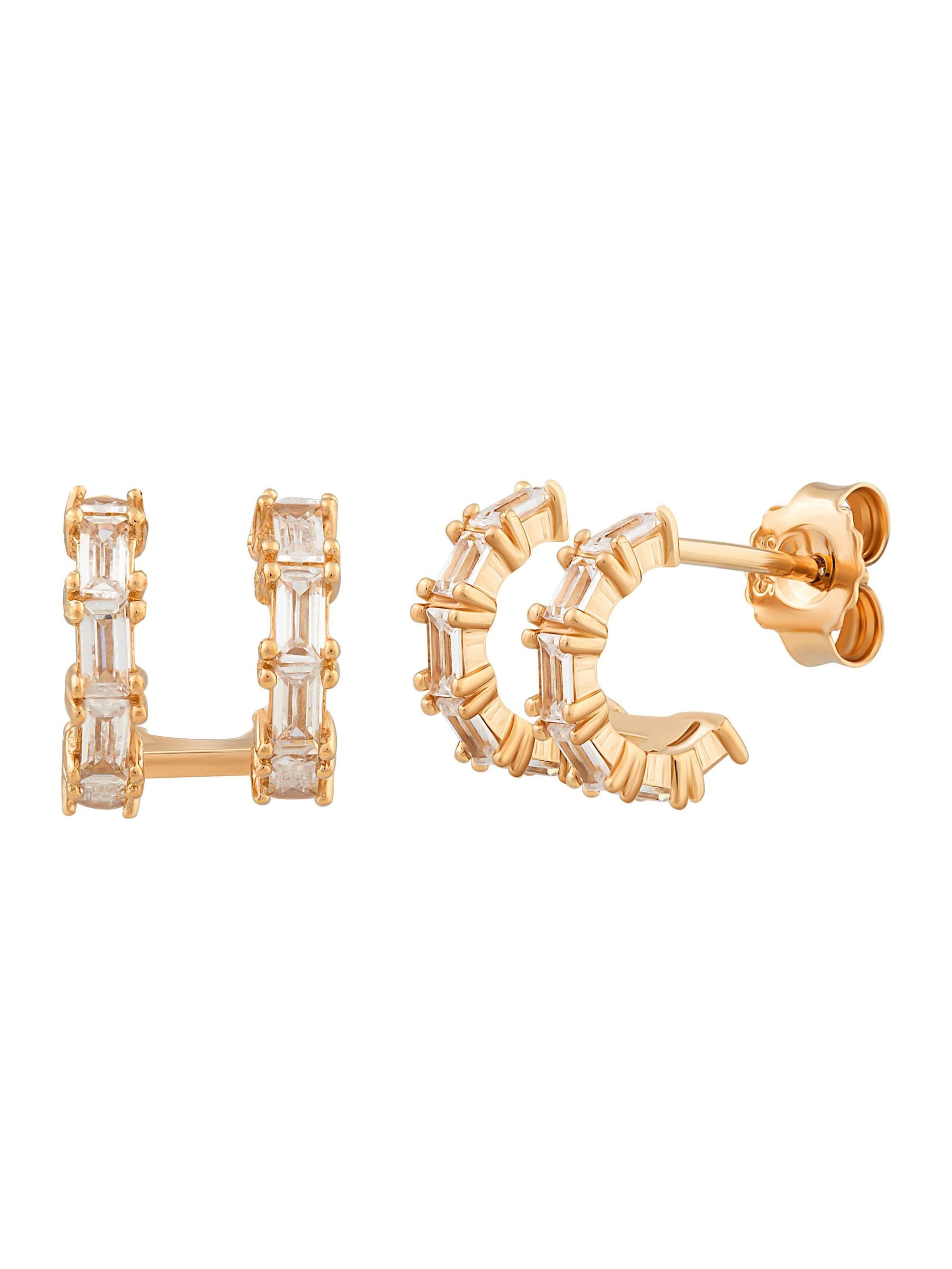 caï Ohrringe in Gelb: Vorderseite