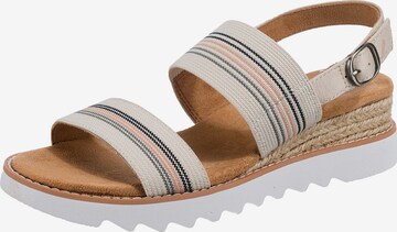 SKECHERS Strap Sandals 'Desert Kiss Hi Tea Time' in Beige: front