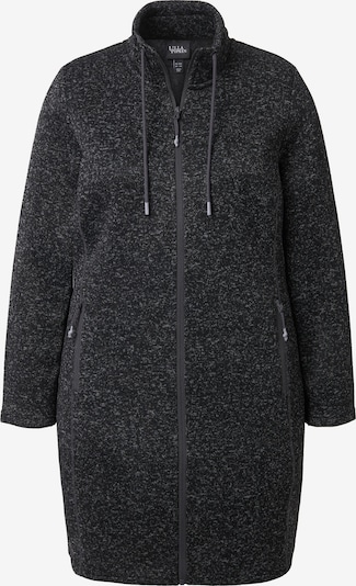 Flisinis džemperis iš Ulla Popken, spalva – margai juoda, Prekių apžvalga